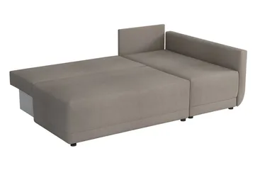 Nestor Hörnsoffa Vänster LED-belysning - Grå - Möbler - Soffa - Bäddsoffa - Bäddsoffa divan