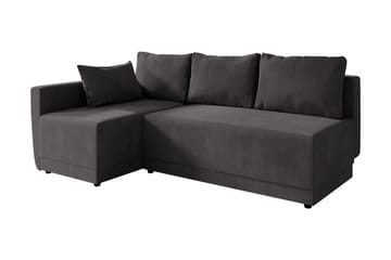 Nestor Hörnsoffa Vänster LED-belysning - Grå - Möbler - Soffa - Bäddsoffa - Bäddsoffa divan