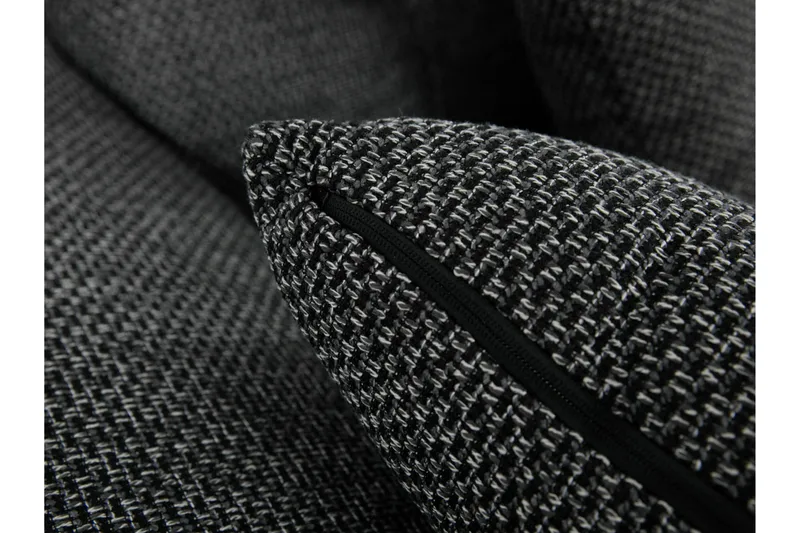 Niko U-Bäddsoffa 350x205x76 cm Divan Höger - Grå/Svart - Möbler - Soffa - Bäddsoffa - Bäddsoffa divan