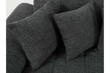 Niko U-Bäddsoffa 350x205x76 cm Divan Vänster - Vit/Grå - Möbler - Soffa - Bäddsoffa - Bäddsoffa divan