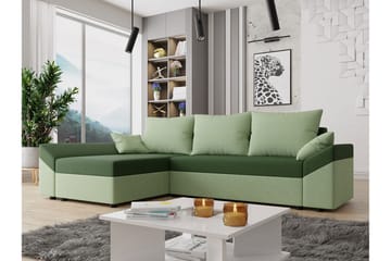 Ovadia 4-sits Bäddsoffa Höger - Grön - Möbler - Soffa - Bäddsoffa - Bäddsoffa divan