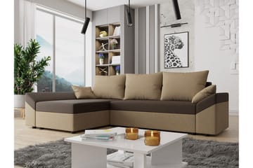 Ovadia 5-sits Bäddsoffa - Brun/Beige - Möbler - Soffa - Bäddsoffa - Bäddsoffa divan