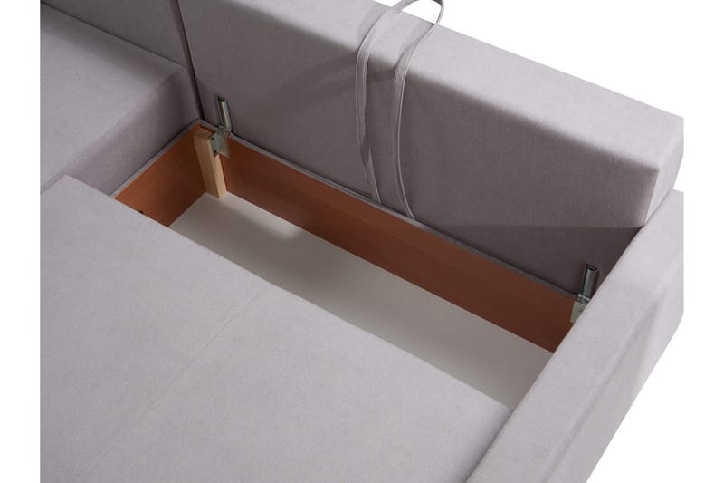 Oviedo Divanbäddsoffa 225x140x88 cm - Grå - Möbler - Soffa - Bäddsoffa - Bäddsoffa divan