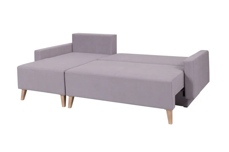 Oviedo Divanbäddsoffa 225x140x88 cm - Grå/Lila - Möbler - Soffa - Bäddsoffa - Bäddsoffa divan