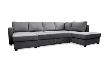Paris U-Bäddsoffa Höger - Grå - Möbler - Soffa - Bäddsoffa - Bäddsoffa divan