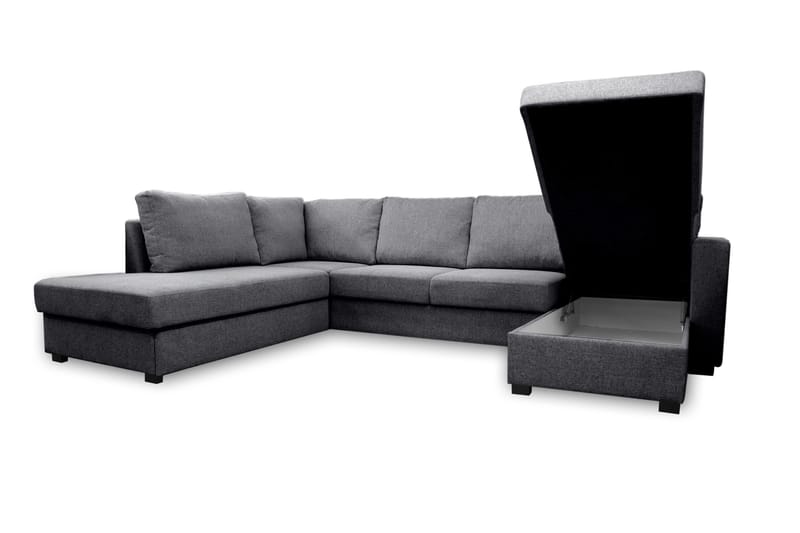 Paris U-Bäddsoffa Vänster - Grå - Möbler - Soffa - Bäddsoffa - Bäddsoffa divan
