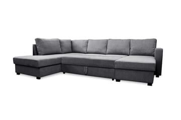 Paris U-Bäddsoffa Vänster - Grå - Möbler - Soffa - Bäddsoffa - Bäddsoffa divan