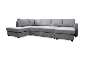 Paris U-Bäddsoffa Vänster - Ljusgrå - Möbler - Soffa - Bäddsoffa - Bäddsoffa divan