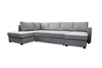 Paris U-Bäddsoffa Vänster - Ljusgrå - Möbler - Soffa - Bäddsoffa - Bäddsoffa divan
