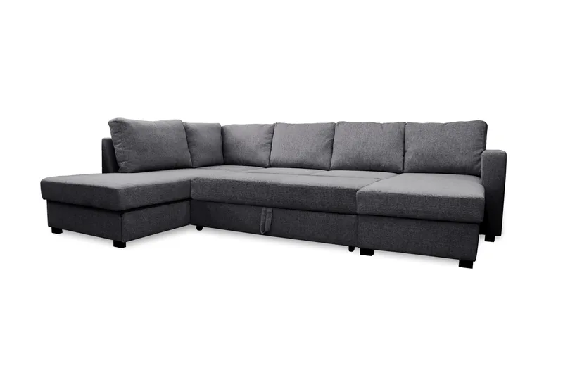 Paris U-Bäddsoffa Vänster - Mörkgrå - Möbler - Soffa - Bäddsoffa - Bäddsoffa divan