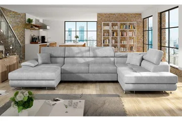 Reginia Bäddsoffa Höger - Grå - Möbler - Soffa - Bäddsoffa - Bäddsoffa divan