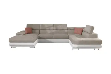 Reginia Bäddsoffa m. Divan och Schäslong Förvaring 4-sits - Beige - Möbler - Soffa - Bäddsoffa - Bäddsoffa divan