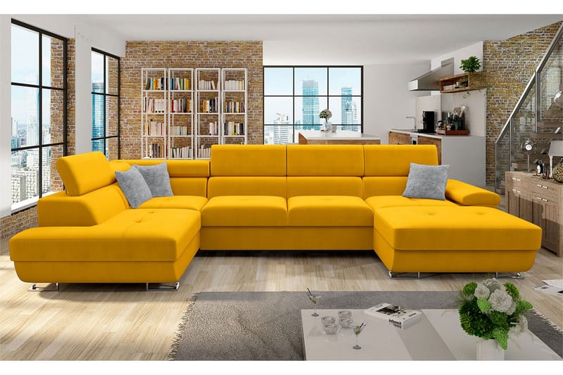 Reginia Bäddsoffa m. Divan och Schäslong - Möbler - Soffa - Bäddsoffa - Bäddsoffa divan