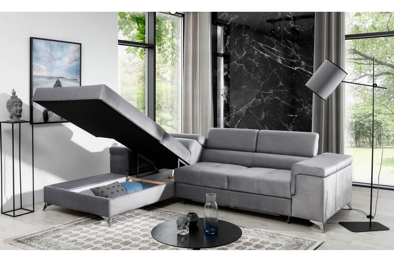 Ricardone 3-sits Bäddsoffa m. Divan - Brun - Möbler - Soffa - Bäddsoffa - Bäddsoffa divan