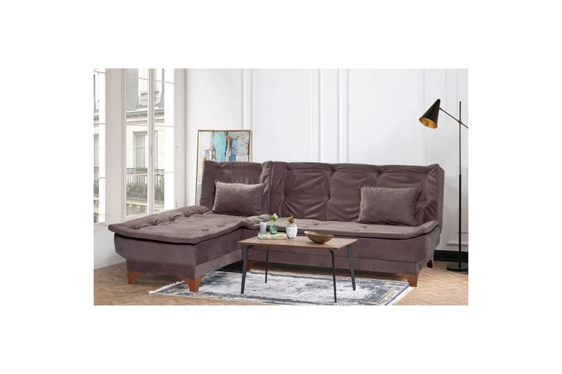 Riversdale Bäddsoffa m. Divan 4-sits - Antracit - Möbler - Soffa - Bäddsoffa - Bäddsoffa divan