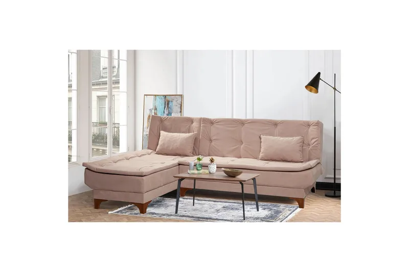 Riversdale Bäddsoffa m. Divan 4-sits - Grå - Möbler - Soffa - Bäddsoffa - Bäddsoffa divan