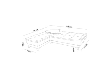 Riversdale Bäddsoffa m. Divan 4-sits - Havsgrön - Möbler - Soffa - Bäddsoffa - Bäddsoffa divan