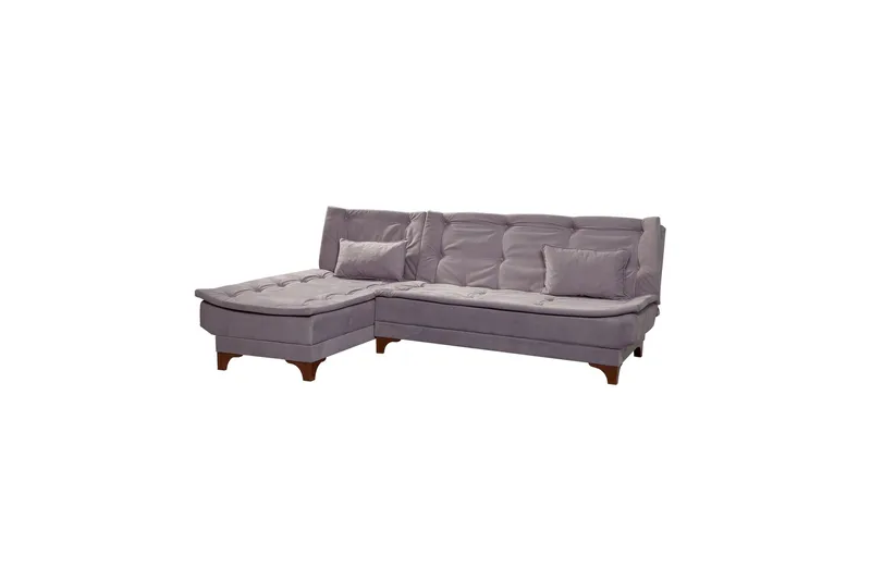 Riversdale Bäddsoffa m. Divan 4-sits, Ljusgrå