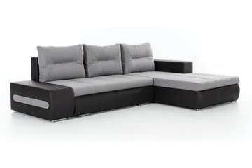 Rodeche 3-sits Bäddsoffa m. Divan med Förvaring - Ljusgrå - Möbler - Soffa - Bäddsoffa - Bäddsoffa divan