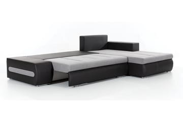 Rodeche 3-sits Bäddsoffa m. Divan med Förvaring - Ljusgrå - Möbler - Soffa - Bäddsoffa - Bäddsoffa divan