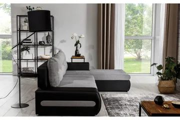 Rodeche 3-sits Bäddsoffa m. Divan med Förvaring - Ljusgrå - Möbler - Soffa - Bäddsoffa - Bäddsoffa divan