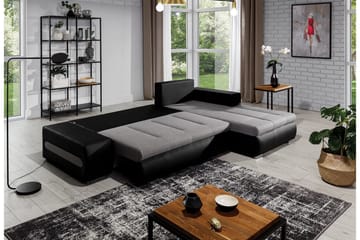 Rodeche 3-sits Bäddsoffa m. Divan med Förvaring - Ljusgrå - Möbler - Soffa - Bäddsoffa - Bäddsoffa divan