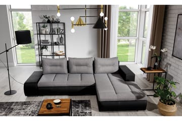 Rodeche 3-sits Bäddsoffa m. Divan med Förvaring - Ljusgrå - Möbler - Soffa - Bäddsoffa - Bäddsoffa divan