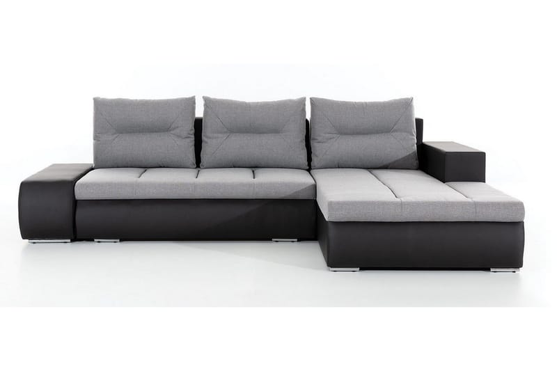 Rodeche 3-sits Bäddsoffa m. Divan med Förvaring - Ljusgrå - Möbler - Soffa - Bäddsoffa - Bäddsoffa divan