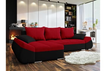 Roestorp Bäddsoffa Vänster - Röd - Möbler - Soffa - Bäddsoffa - Bäddsoffa divan