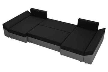 Rosaria 5-sits Bäddsoffa - Svart/Röd - Möbler - Soffa - Bäddsoffa - Bäddsoffa divan