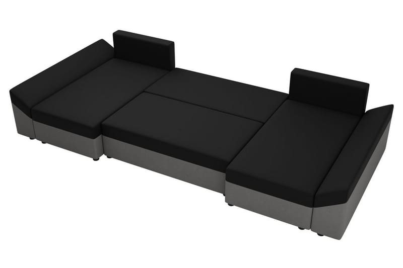 Rosaria 5-sits Bäddsoffa - Svart/Röd - Möbler - Soffa - Bäddsoffa - Bäddsoffa divan