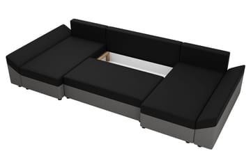 Rosaria 5-sits Bäddsoffa - Svart/Röd - Möbler - Soffa - Bäddsoffa - Bäddsoffa divan