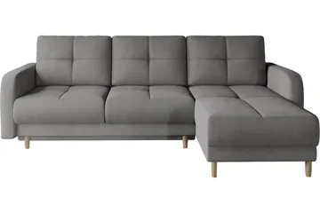 Saimon Bäddsoffa m. Divan med Förvaring 3-sits - Grå - Möbler - Soffa - Bäddsoffa - Bäddsoffa divan