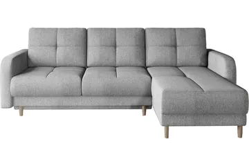 Saimon Bäddsoffa m. Divan med Förvaring 3-sits - Grå - Möbler - Soffa - Bäddsoffa - Bäddsoffa divan