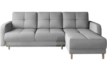 Saimon Bäddsoffa m. Divan med Förvaring 3-sits - Grå - Möbler - Soffa - Bäddsoffa - Bäddsoffa divan