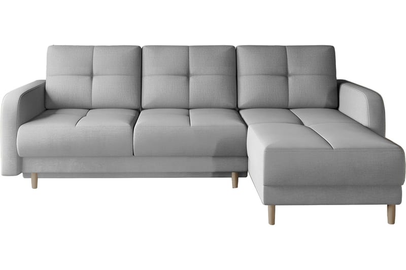 Saimon Bäddsoffa m. Divan med Förvaring 3-sits - Grå - Möbler - Soffa - Bäddsoffa - Bäddsoffa divan