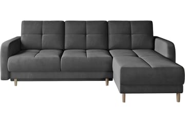 Saimon Bäddsoffa m. Divan med Förvaring 3-sits - Mörkgrå - Möbler - Soffa - Bäddsoffa - Bäddsoffa divan