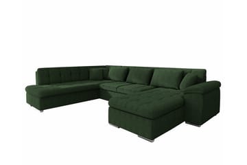Sakri 5-sits Hörnbäddsoffa Dark green - Möbler - Soffa - Bäddsoffa - Bäddsoffa divan