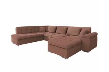 Sakri 5-sits Hörnbäddsoffa Light brown - Möbler - Soffa - Bäddsoffa - Bäddsoffa divan