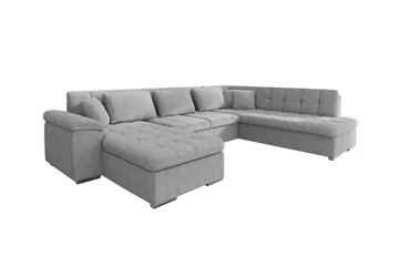 Sakri 5-sits Hörnbäddsoffa Light grey/Dark grey - Möbler - Soffa - Bäddsoffa - Bäddsoffa divan