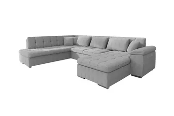 Sakri 5-sits Hörnbäddsoffa Light grey/Dark grey - Möbler - Soffa - Bäddsoffa - Bäddsoffa divan