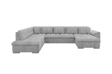 Sakri 5-sits Hörnbäddsoffa Light grey/Dark grey - Möbler - Soffa - Bäddsoffa - Bäddsoffa divan