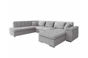 Sakri 5-sits Hörnbäddsoffa Light grey/Dark grey - Möbler - Soffa - Bäddsoffa - Bäddsoffa divan