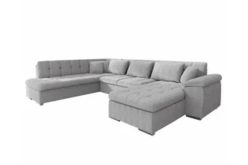 Sakri 5-sits Hörnbäddsoffa Light grey/Dark grey - Möbler - Soffa - Bäddsoffa - Bäddsoffa divan