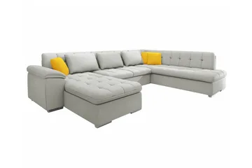 Sakri 5-sits Hörnbäddsoffa NO_BRAND Beige - Möbler - Soffa - Bäddsoffa - Bäddsoffa divan