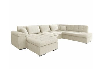 Sakri 5-sits Hörnbäddsoffa NO_BRAND Beige - Möbler - Soffa - Bäddsoffa - Bäddsoffa divan