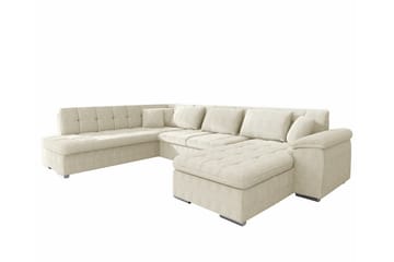 Sakri 5-sits Hörnbäddsoffa NO_BRAND Beige - Möbler - Soffa - Bäddsoffa - Bäddsoffa divan