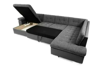 Sakri 5-sits Hörnbäddsoffa NO_BRAND Dark blue - Möbler - Soffa - Bäddsoffa - Bäddsoffa divan