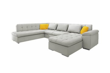 Sakri 5-sits Hörnbäddsoffa NO_BRAND Grey - Möbler - Soffa - Bäddsoffa - Bäddsoffa divan
