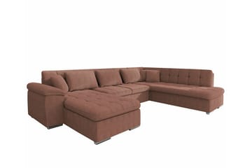 Sakri 5-sits Hörnbäddsoffa NO_BRAND Light brown - Möbler - Soffa - Bäddsoffa - Bäddsoffa divan